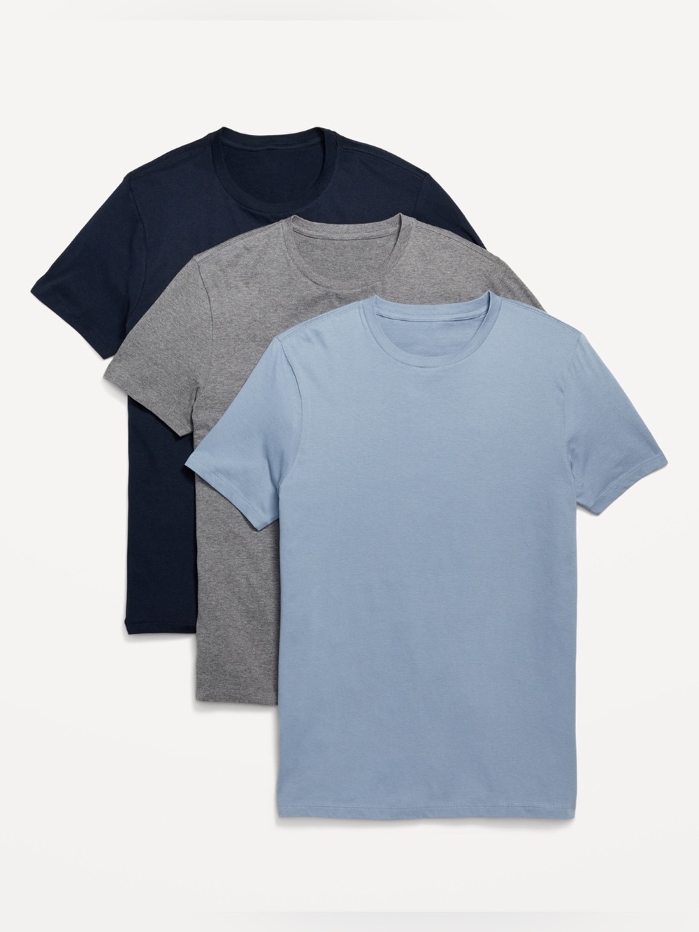 🆕 3-Pack Old Navy Men’s Go-Dry Crew-Neck T-Shirts Tees Tshirts Tops Blues XXL